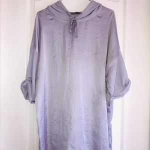 Satin lavander tunic